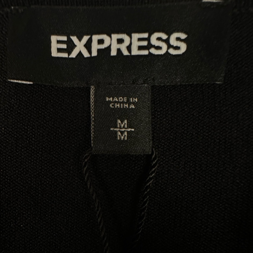 Express - Long Sleeve Ruffled Dress - Picture 3 of 4